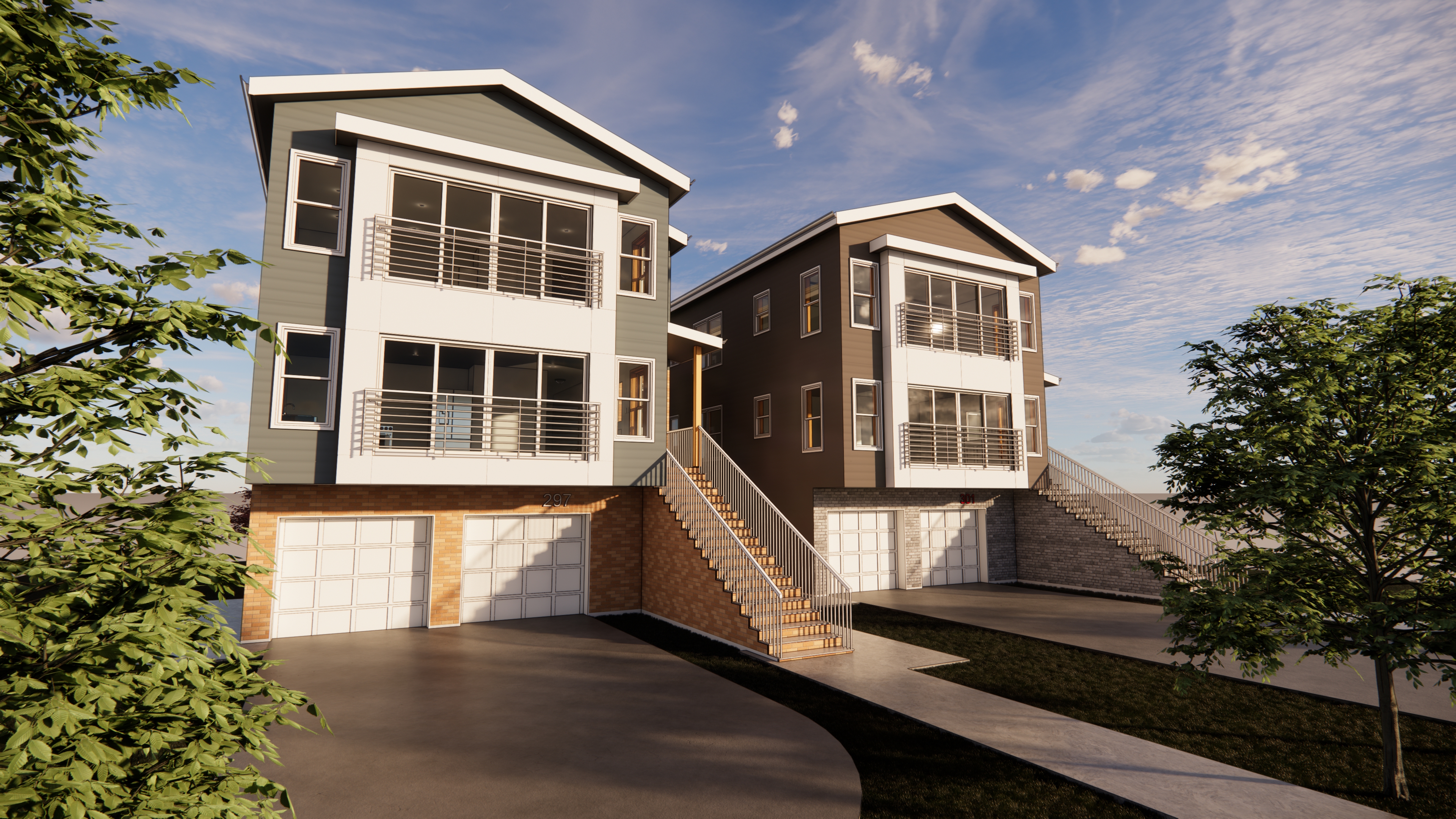 297-301 21st St, Irvington - New 2 Family